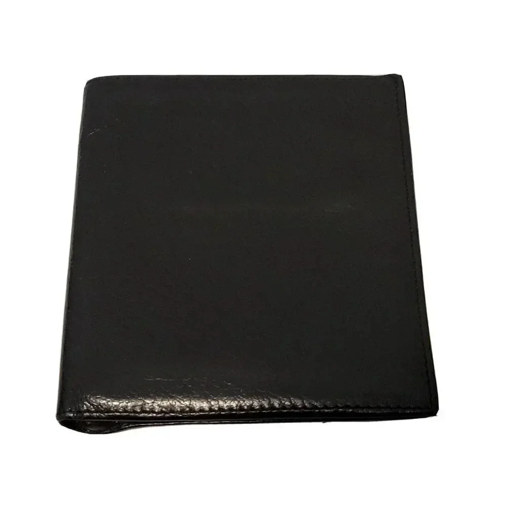 Don Loper Beverly Hills Wallet Bifold Solar Cowhide Black 4 3/4